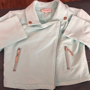 Twin-Set Kids Aqua Jean Jacket